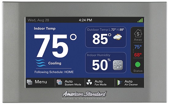 American Standard digital programmable thermostat ACONT824