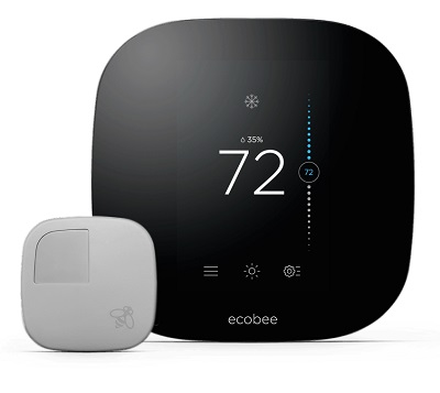 The Ecobee3 thermostat comes with a room sensor to detect temperature in problem areas