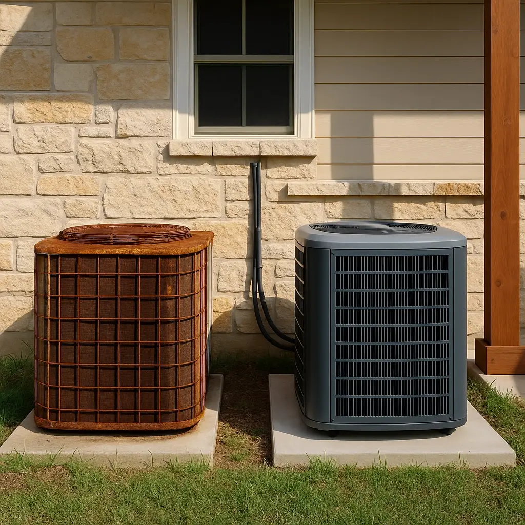Old systems can be prone to leaking or break downs