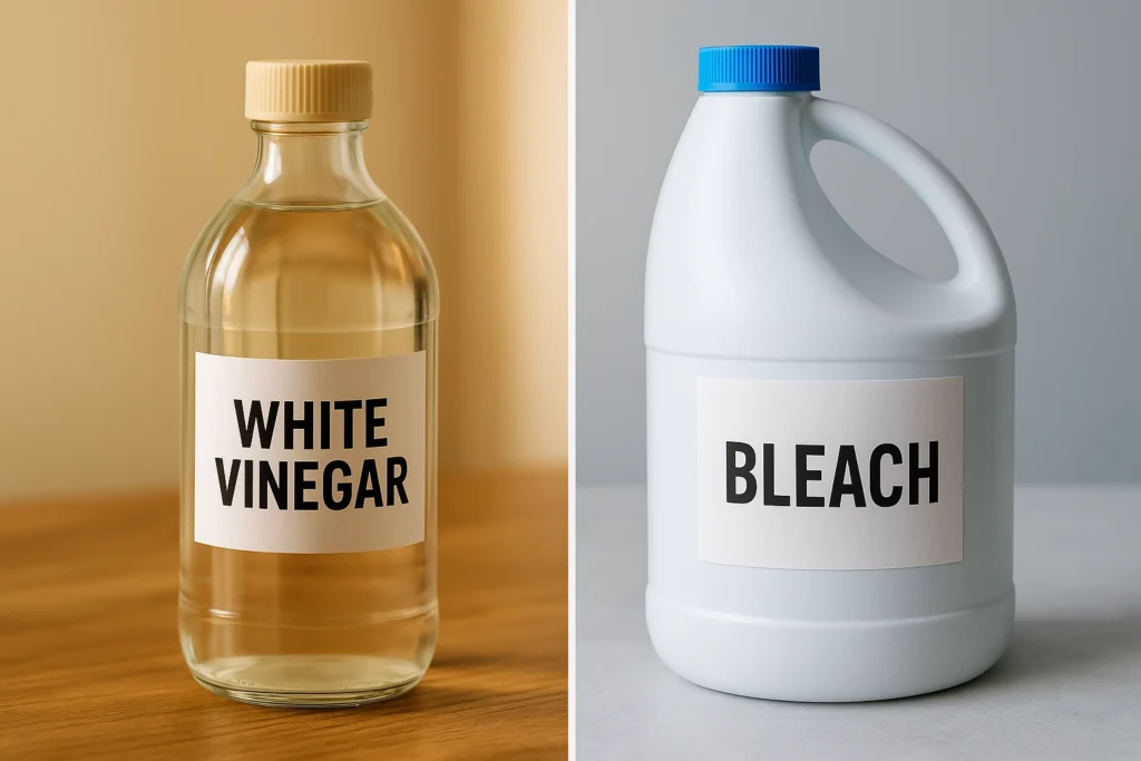 Bleach or vinegar