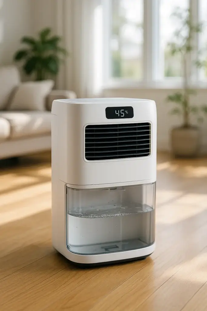 Empty the dehumidifier tank when needed and clean it regularly