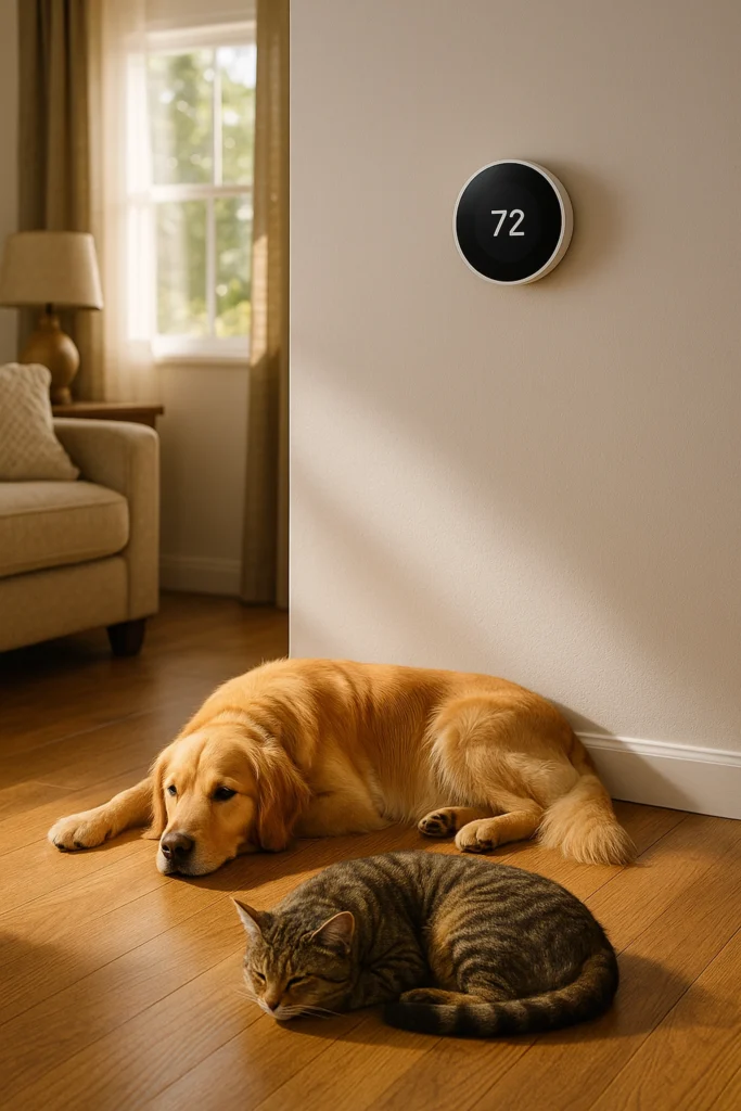 Pets can be affected by temperature differently than humans