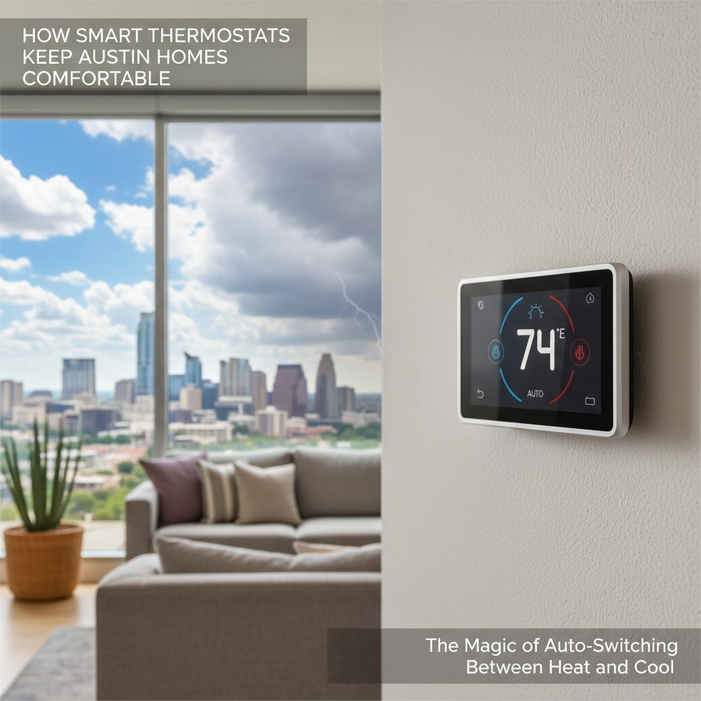 Auto switching between heat and cool