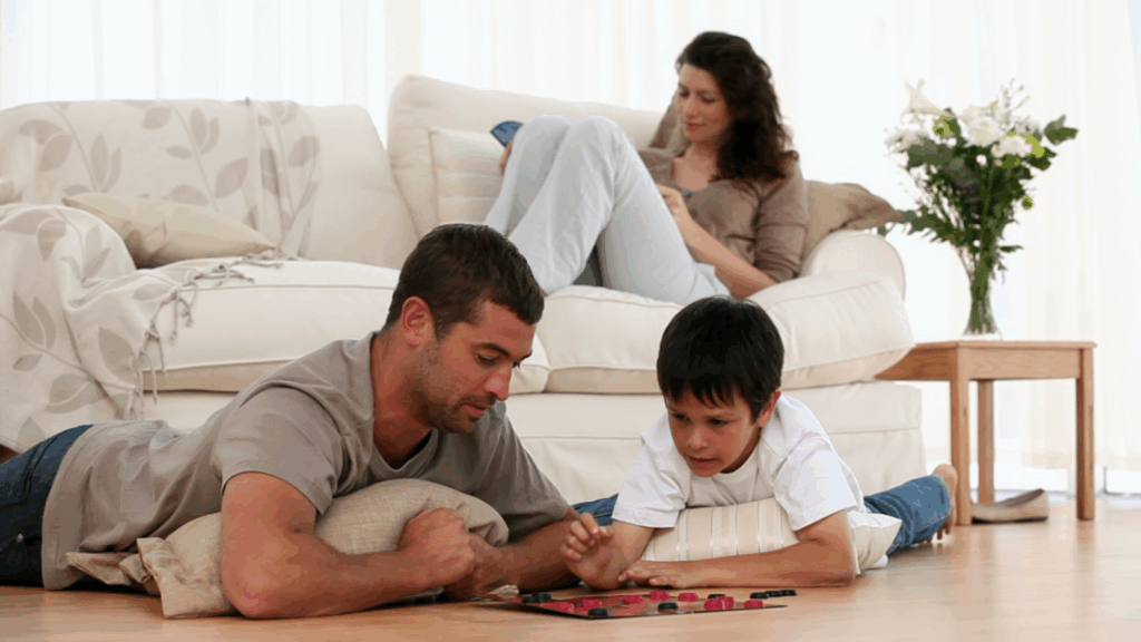 Checkers and chess, family game night