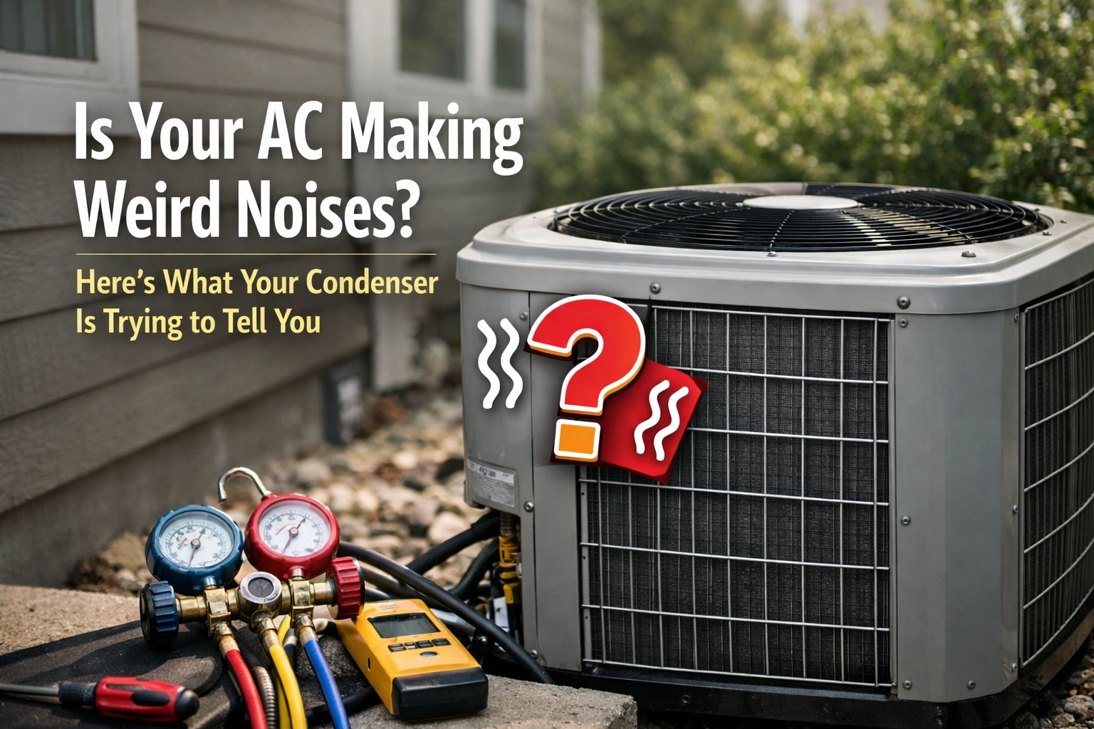 Noises from your outdoor condenser are a warning sign