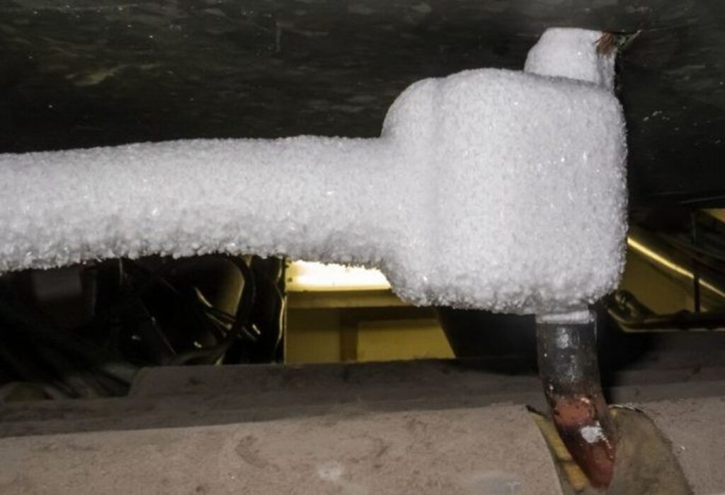 Frost or ice on your copper lines is a sign of something bigger