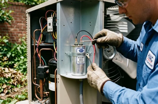 A capacitor helps give your system components the power they need to start and run