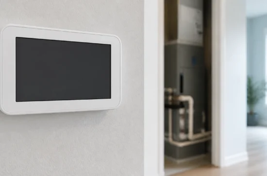 blank thermostat display