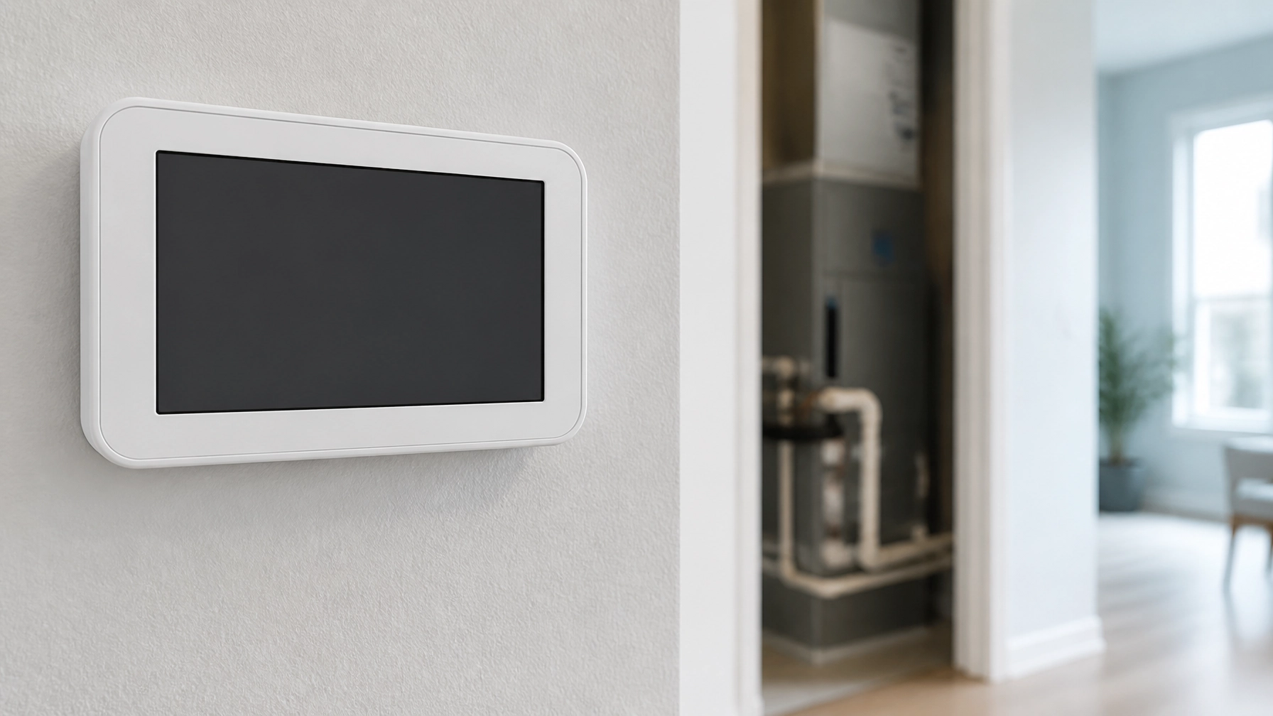 blank thermostat display