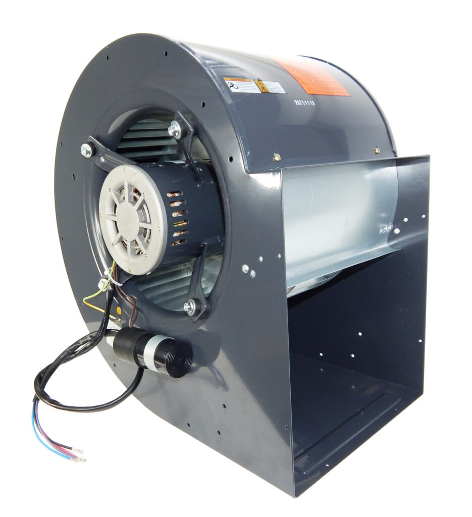 The blower motor and blower wheel