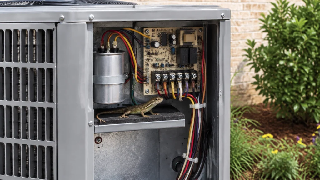 Open electrical panel