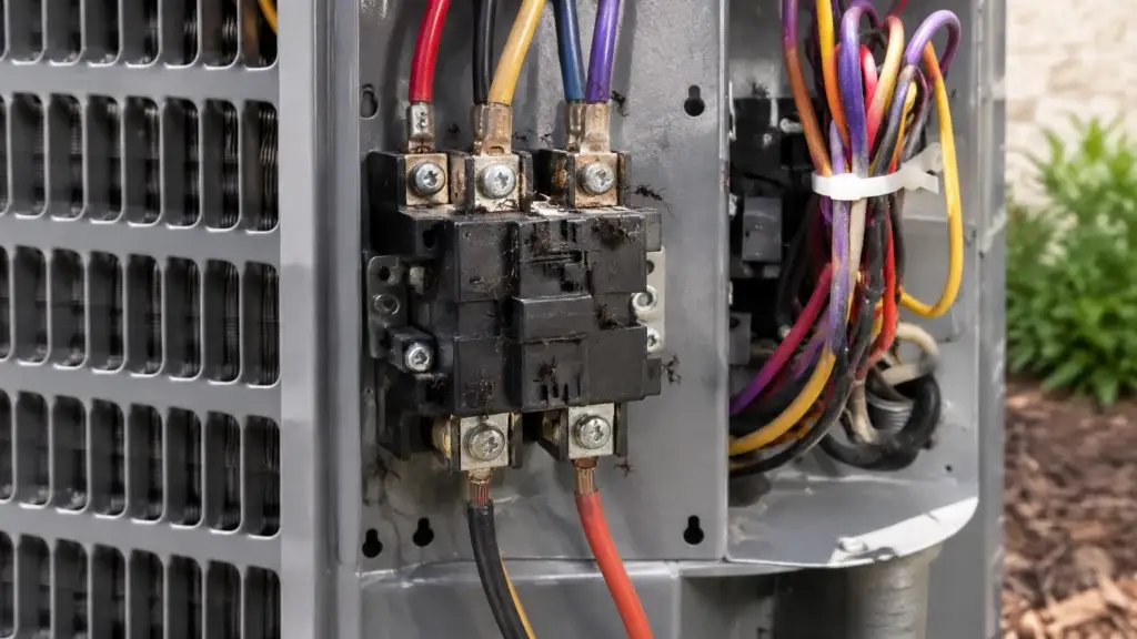 Your HVAC system contains wiring, small components and control boards to know when to run and in what mode
