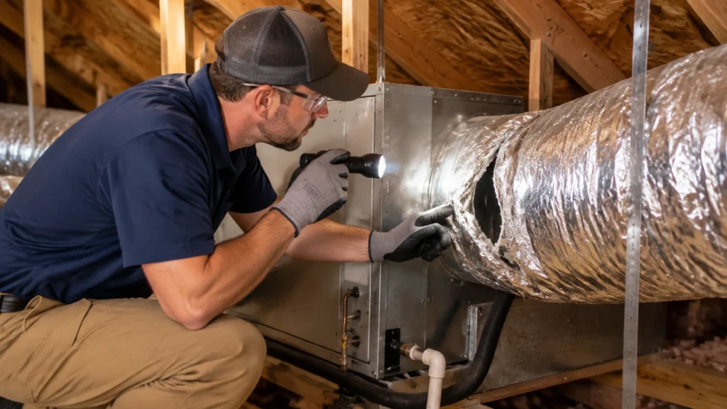 Ducting tears should be repaired as soon as possible